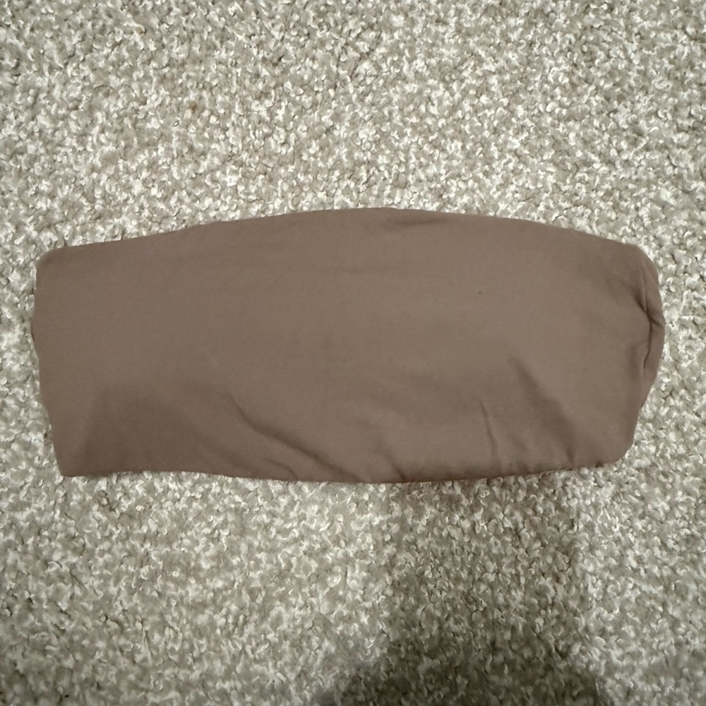 BuffBunny Brown Strapless Sports Bra Bandeau